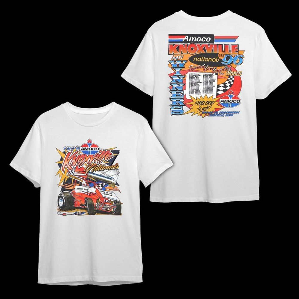 2 Sided T Shirt Knoxville Nationals Sprint Car Race Shirt